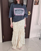 shirring popcorn skirt