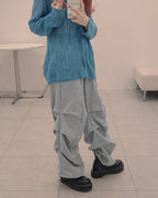 shirring light sweat pants