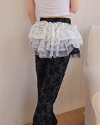 lace frill layered belt