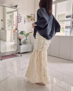 shirring popcorn skirt