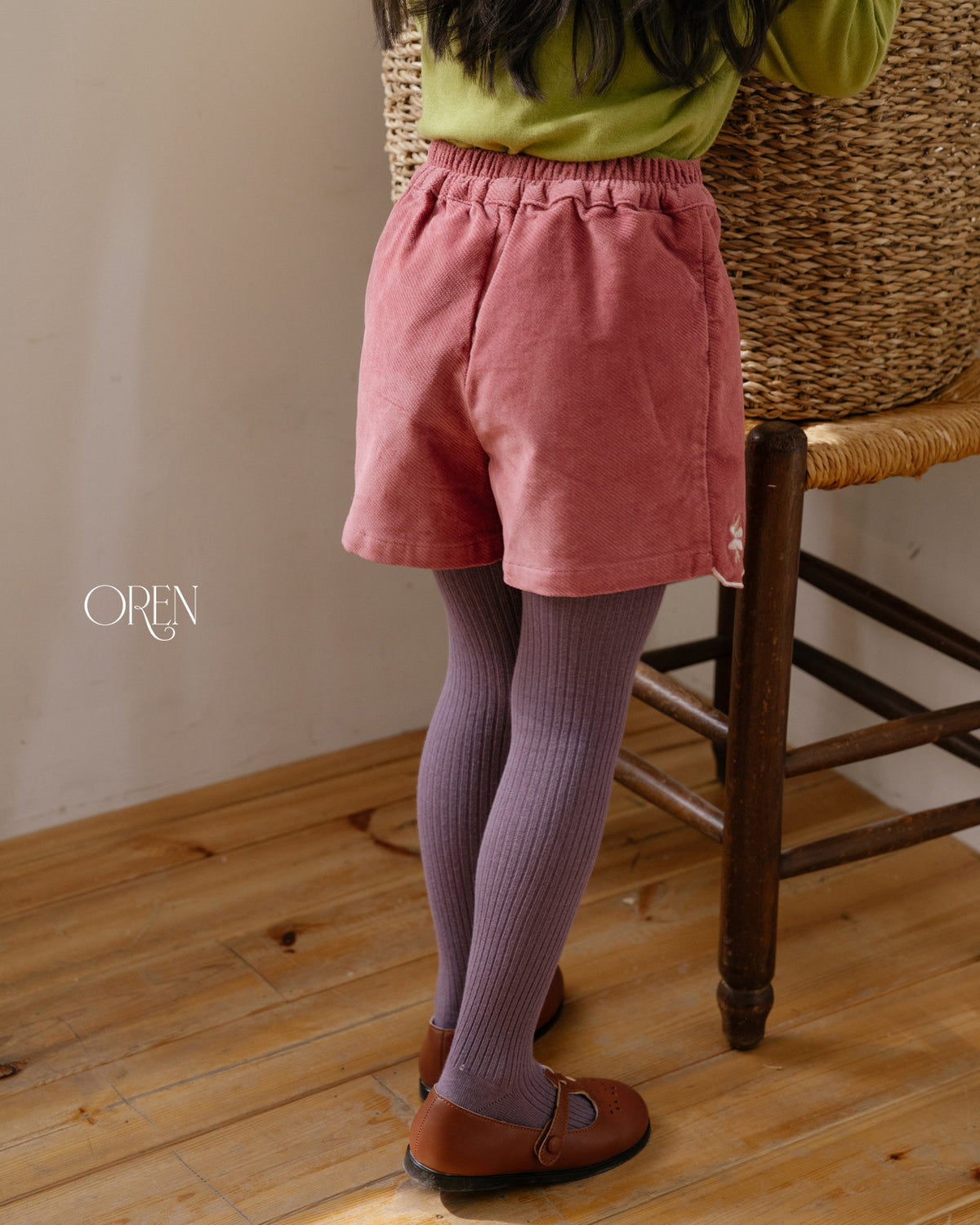 【OREN】bella embroidered culotte pants