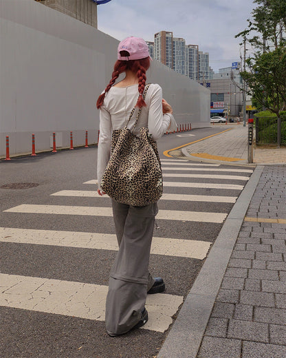 leopard tote bag