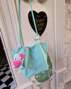 happy color glossy shoulder bag