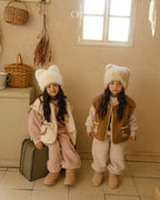 【OREN】cat faux fur beanie