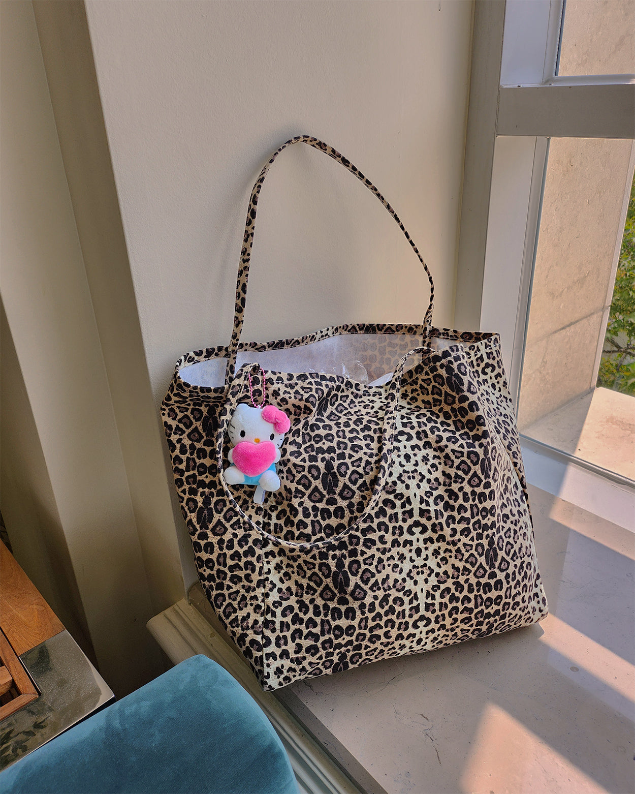 leopard tote bag