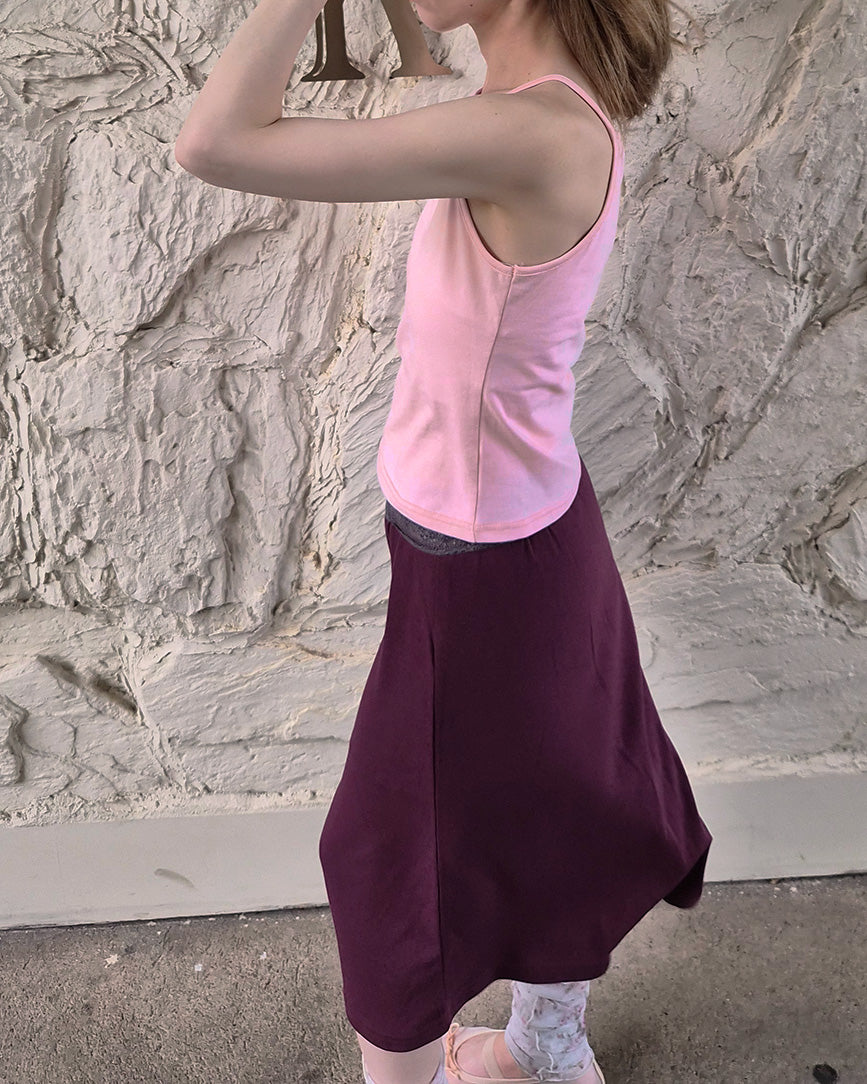 square neck basic color camisole