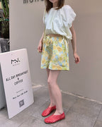 volume balloon sleeveless nylon top
