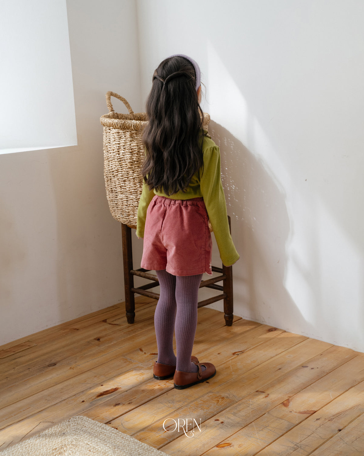 【OREN】bella embroidered culotte pants