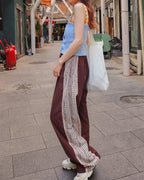 lace line nylon pants