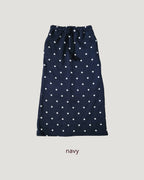star pattern knit long skirt