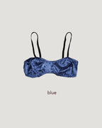 satin shirring short bustier