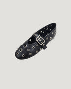 studs mary jane flat shoes