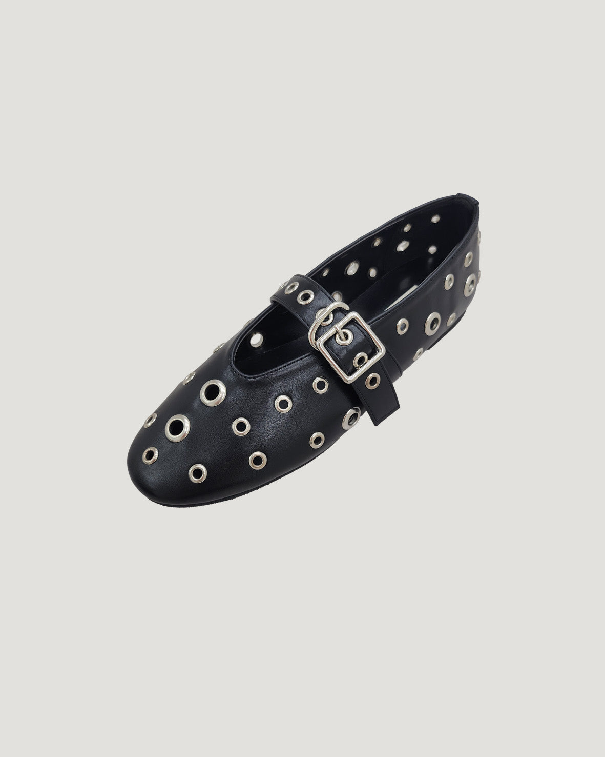 studs mary jane flat shoes