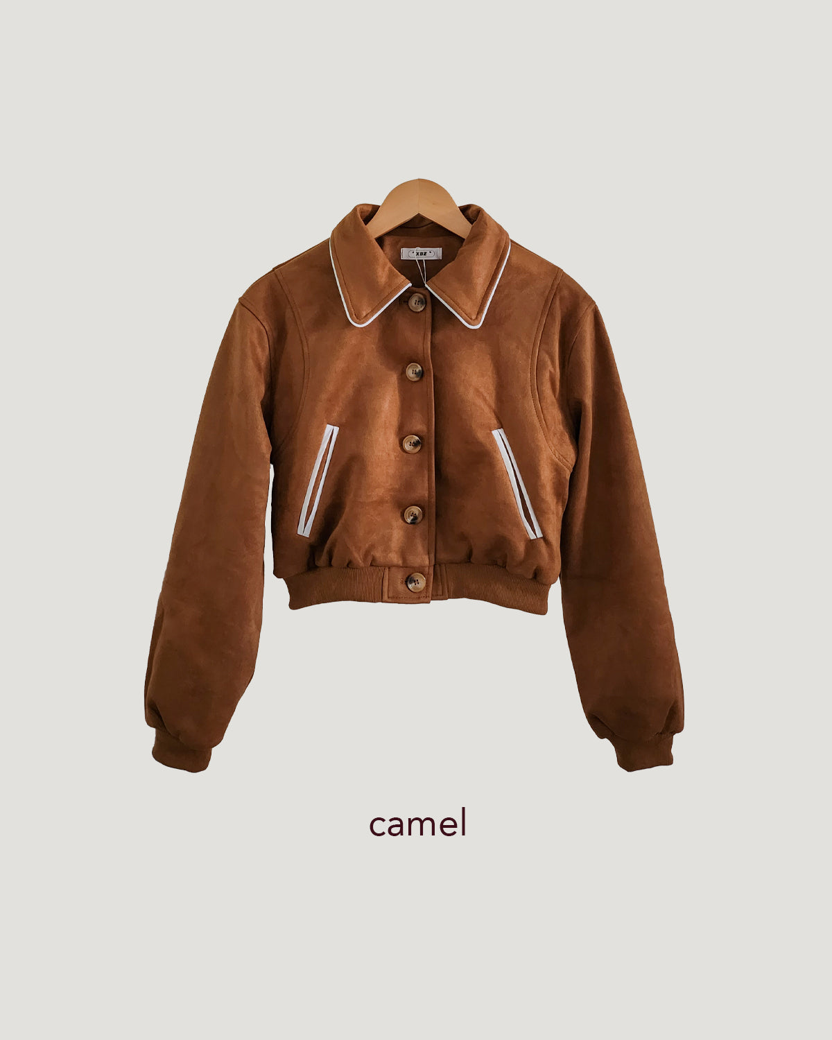 faux suede blouson