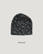flower pattern waffle beanie
