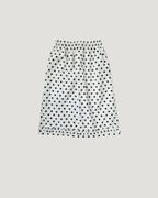 polka dot hem frill skirt