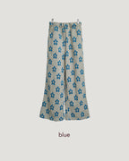 flower jacquard pants