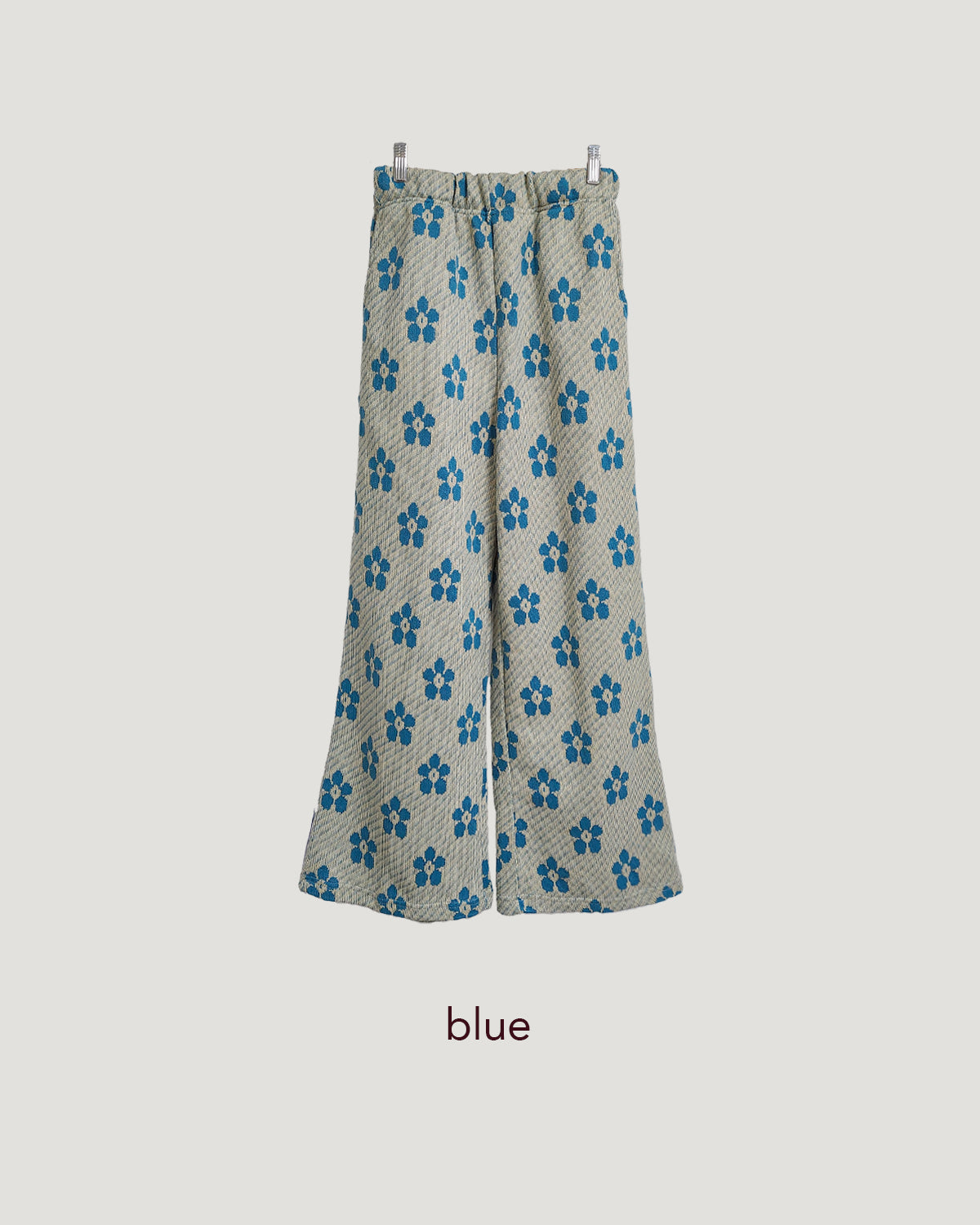 flower jacquard pants