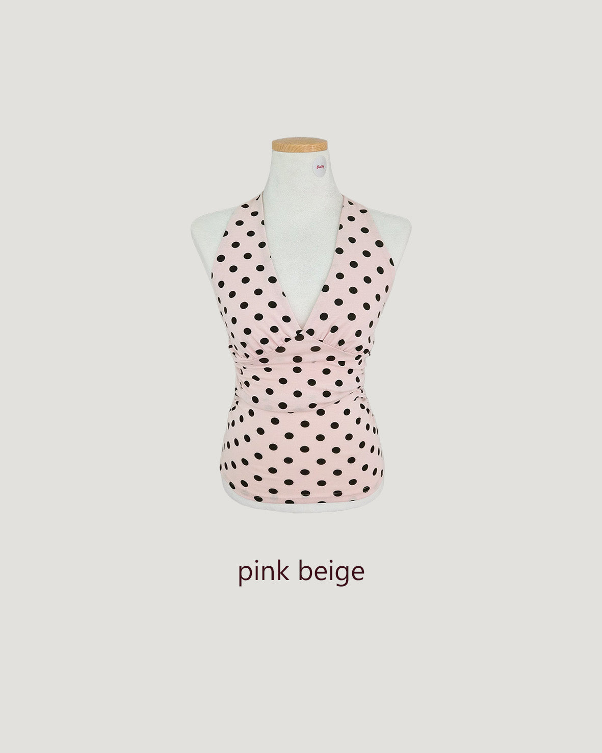polka dot halter neck bustier