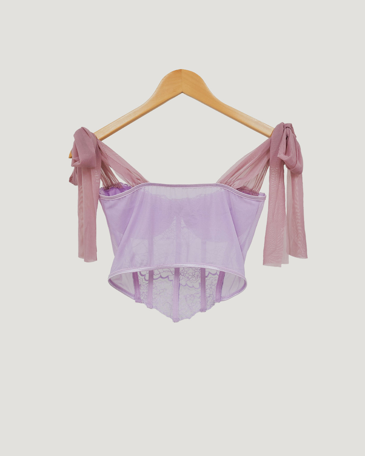 lace ribbon bustier