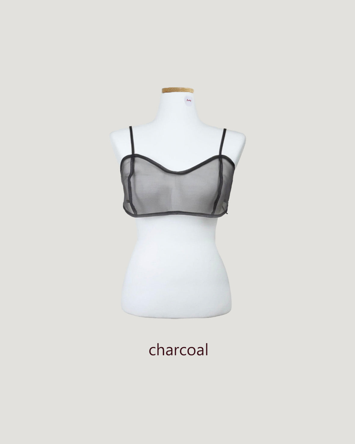 sheer short bustier