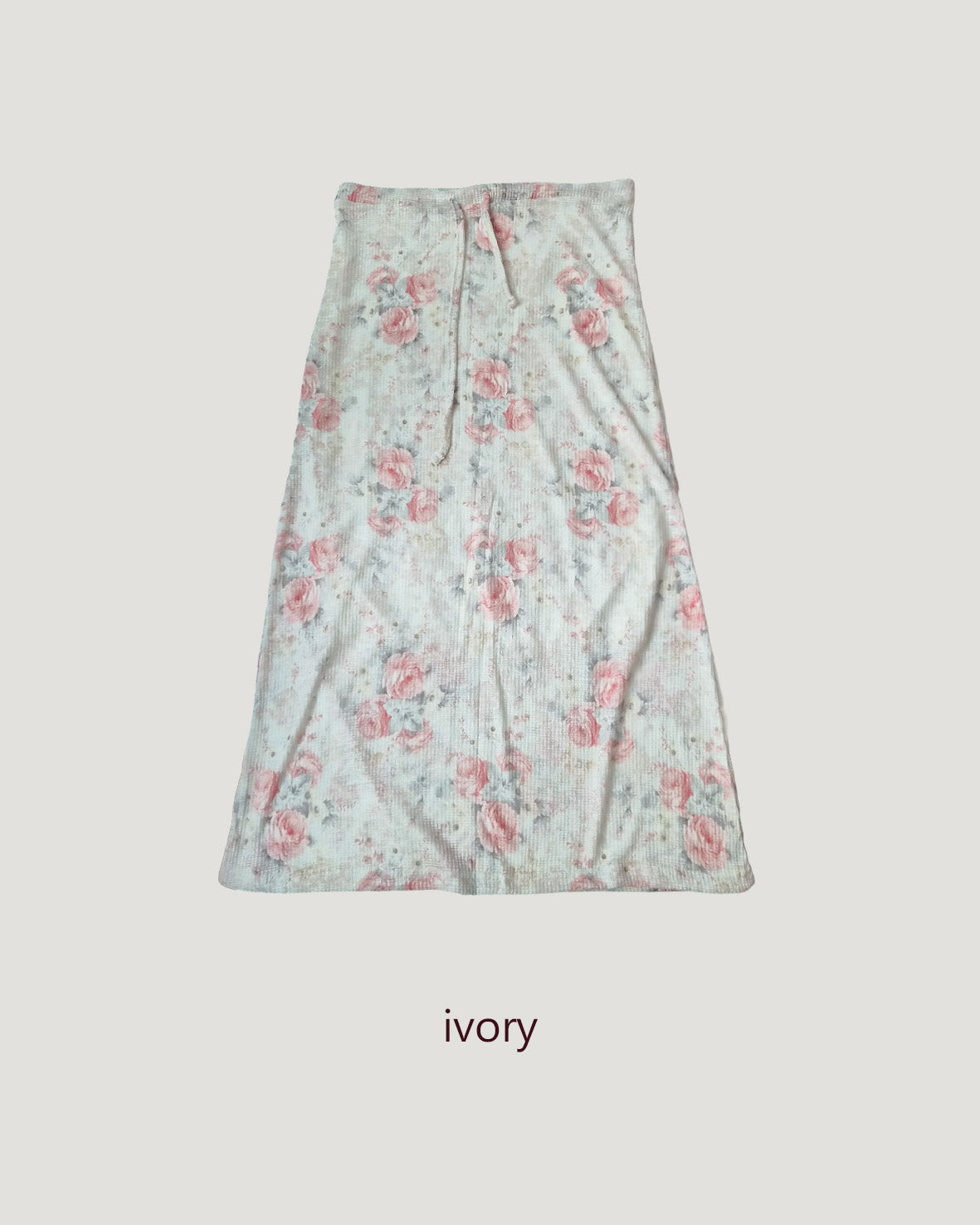 blurred rose long skirt