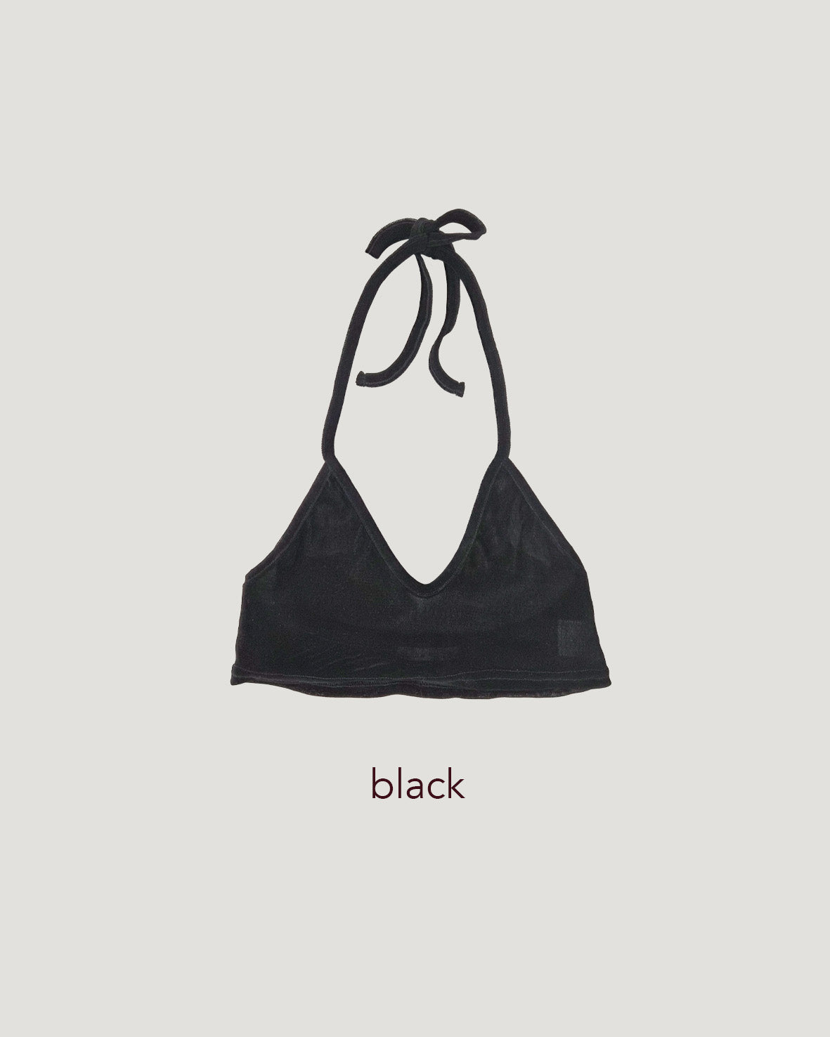 velvet sheer halter neck bustier