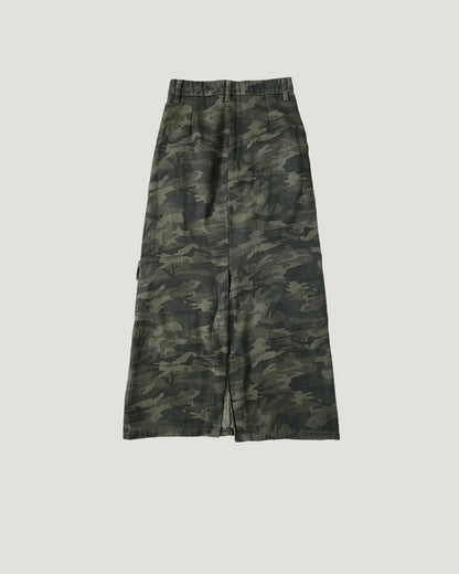 camouflage cargo skirt