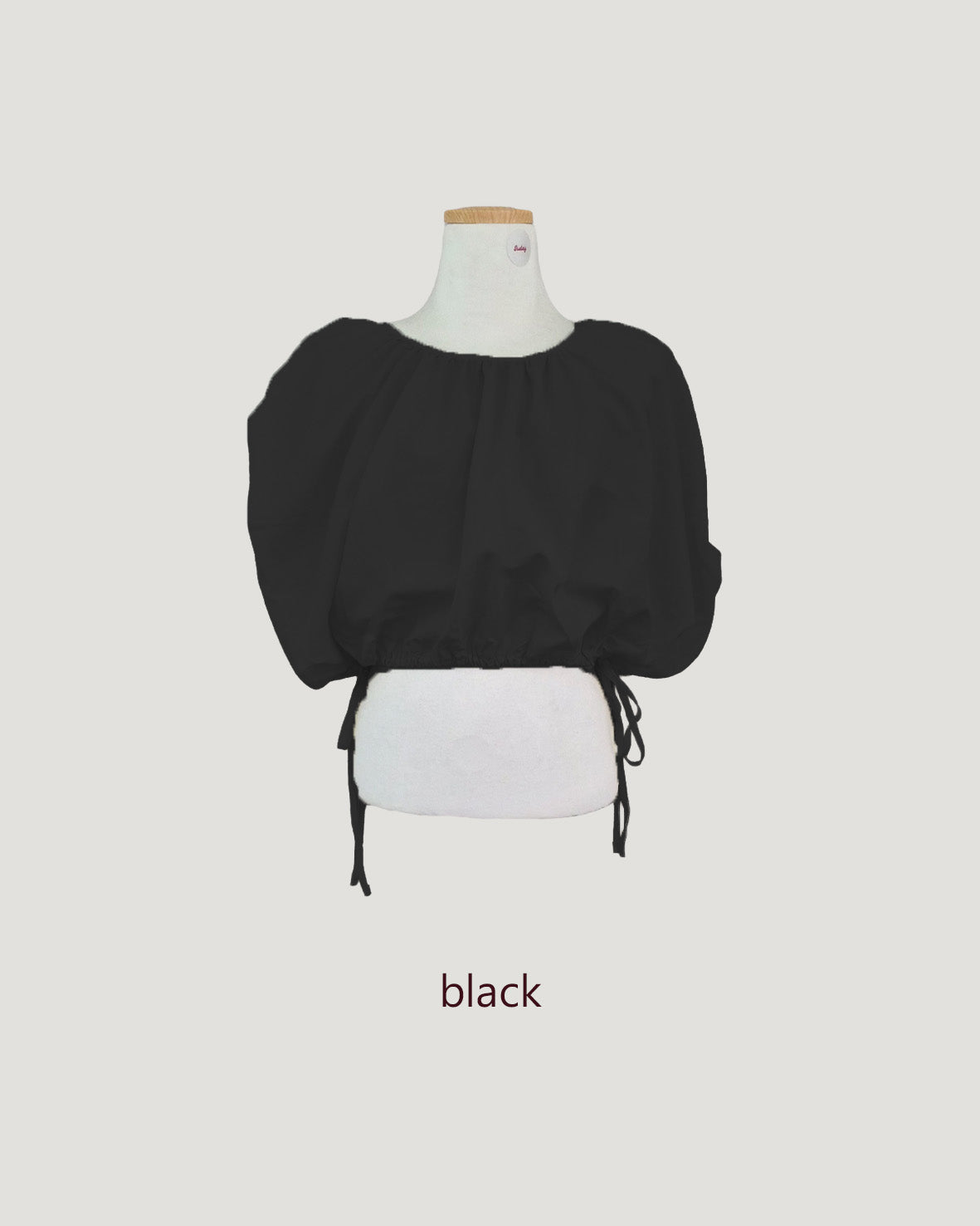 volume balloon sleeveless nylon top
