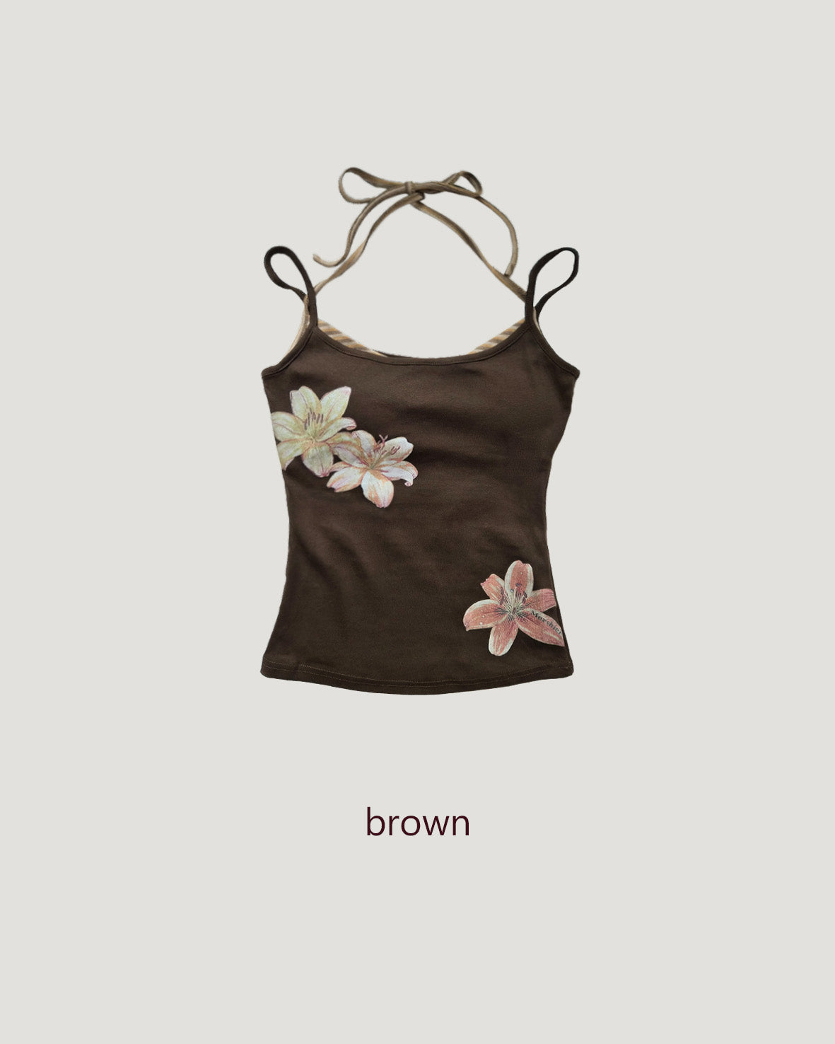 plumeria flower camisole
