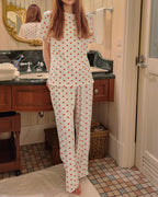 heart pattern pajamas (2点セット)