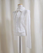 crochet like lace shirt