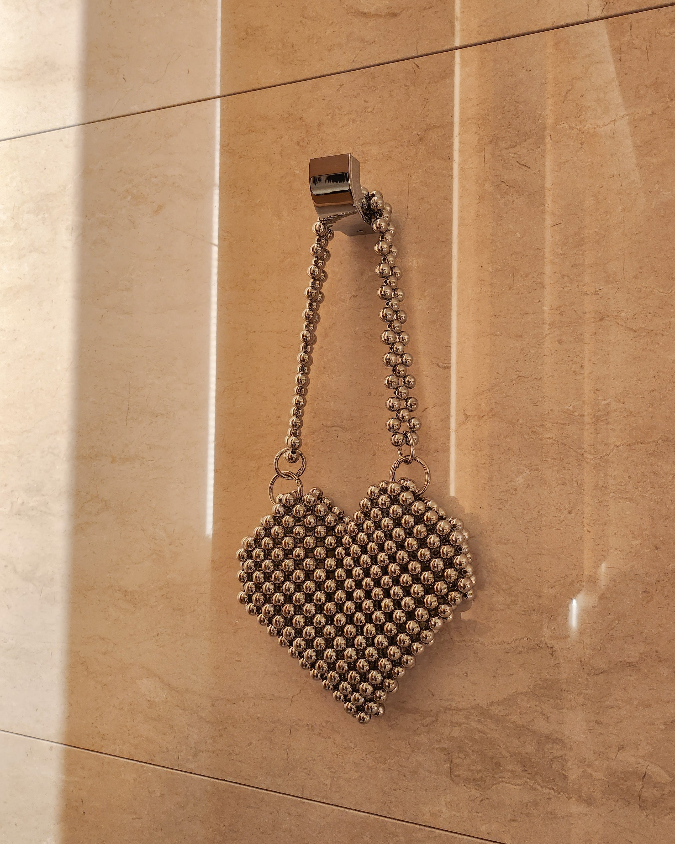 heart beads bag