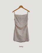 leopard camisole mini dress