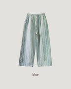 multi stripe wide pants
