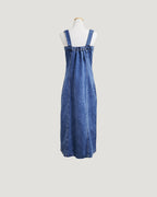 denim salopette long dress