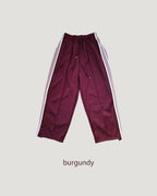 red line wide track pants