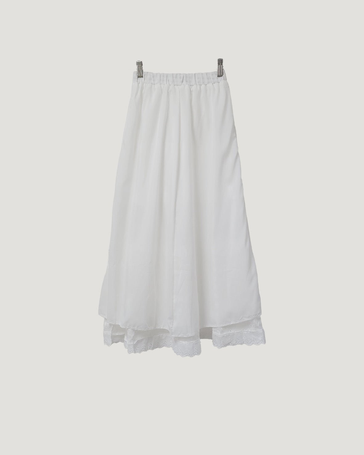 cotton tired long skirt