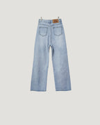 ribbon denim pants