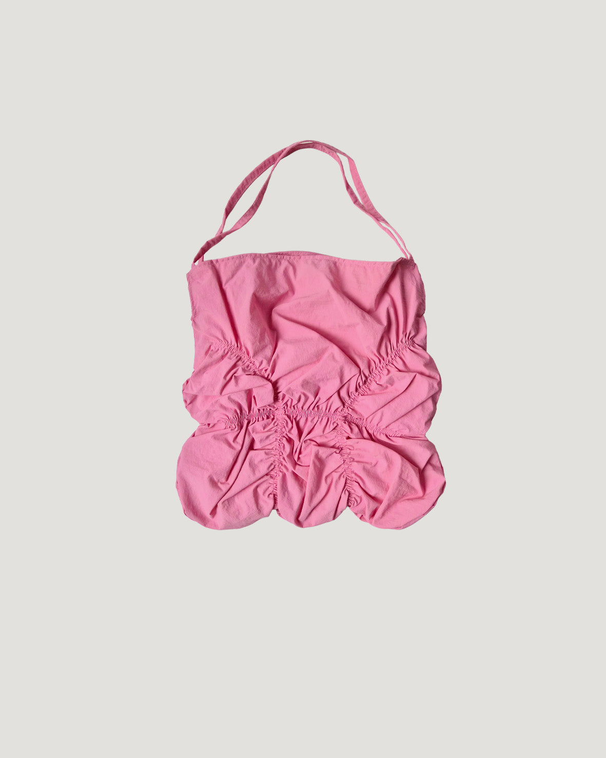 shirring color nylon bag