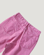 pigment color straight wide cotton pants
