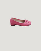 ribbon rounded square toe shoes