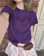 frill heart T