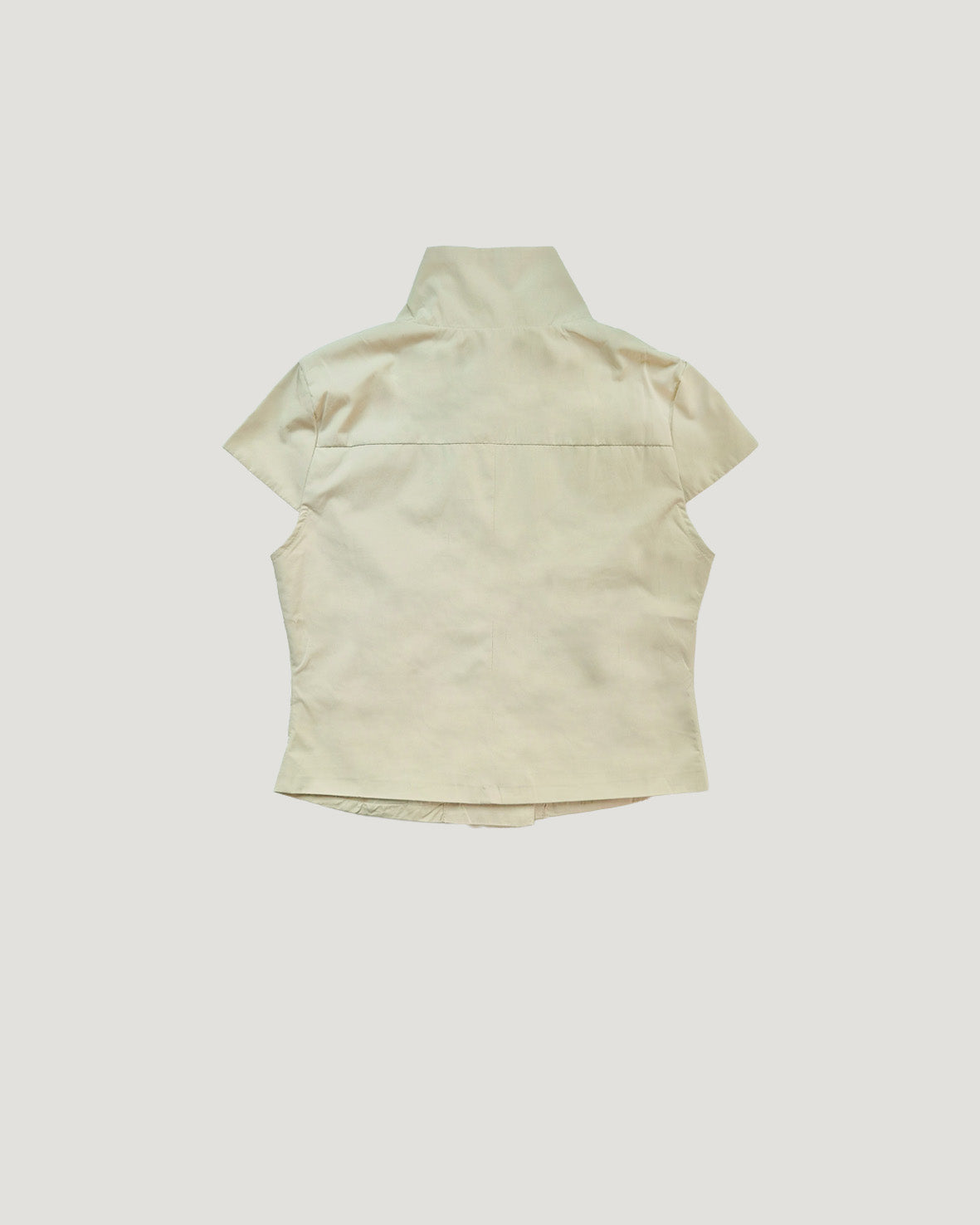 stand collar button point shirt