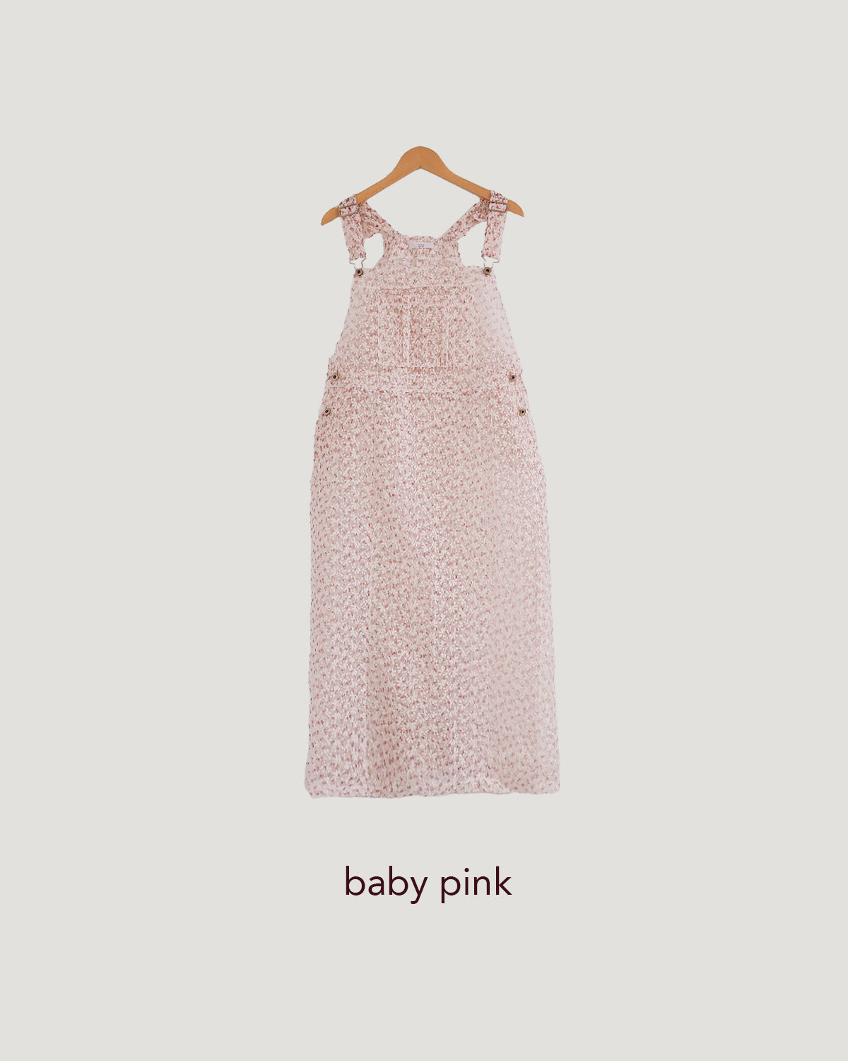 flower lace sheer salopette dress
