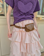 faux leather pouch belt
