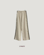dot side line light corduroy pants