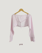 stripe shirt bolero