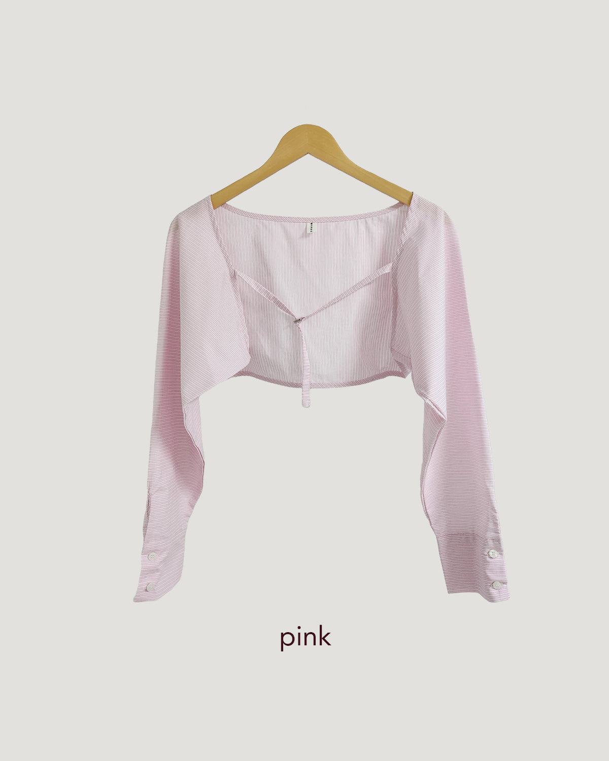 stripe shirt bolero