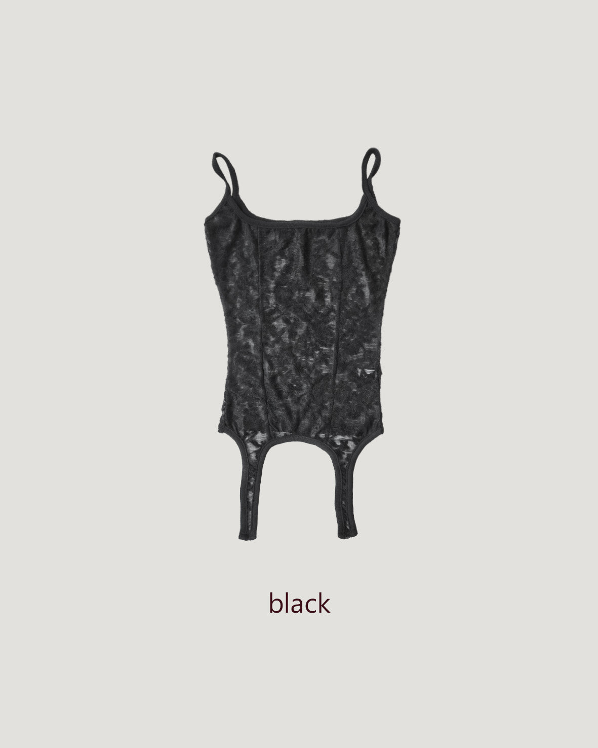 lace sheer garter bustier